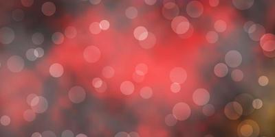 Dark Multicolor vector backdrop with circles.