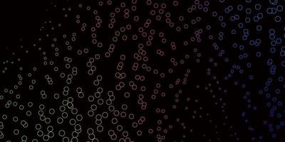 Dark Multicolor vector template with circles.