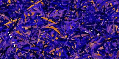 Dark blue, red vector pattern with polygonal shapes.