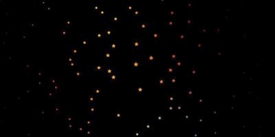 Dark Multicolor vector texture with beautiful stars.