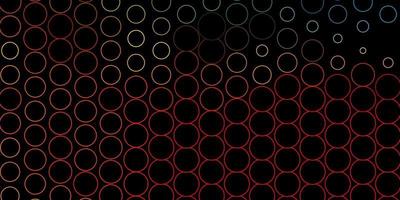 Dark Multicolor vector background with spots.