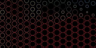 Dark Multicolor vector background with spots.