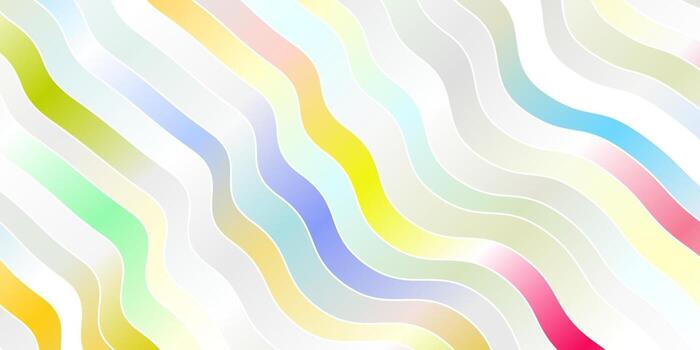 Light Multicolor vector layout with curves.