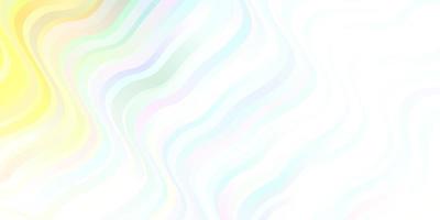 Light Multicolor vector pattern with curves.