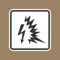 Arc Flash Symbol Sign Isolate On White Background,Vector Illustration EPS.10 vector