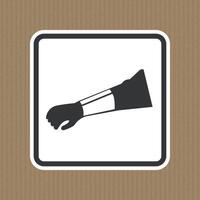 Symbol Wear Arm Protection Sign Isolate On White Background,Vector Illustration EPS.10 vector