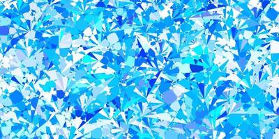 Light BLUE vector background with triangles.