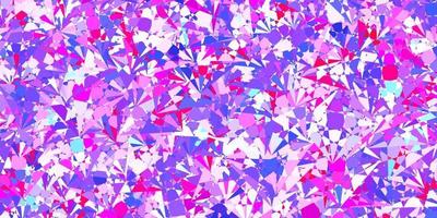 Light Blue, Red vector texture with random triangles.