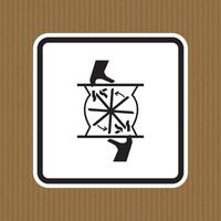 Cutting of Fingers Rotating Blade Symbol Sign, Vector Illustration, Isolate On White Background Label .EPS10
