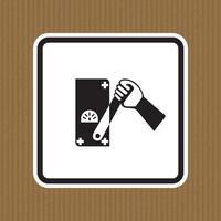 Do Not Touch Men Working Symbol Sign Isolate on White Background,Vector Illustration vector