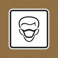 PPE Icon.Wear Mask Symbol Sign Isolate On White Background,Vector Illustration EPS.10 vector