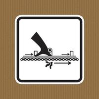 Warning Moving Part Cause Injury Symbol Sign Isolate on White Background,Vector Illustration vector