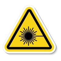 Beware Laser Beam Symbol Sign Isolate On White Background,Vector Illustration vector