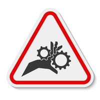 Hand Entanglement Rotating Gears Symbol Sign Isolate On White Background,Vector Illustration EPS.10 vector