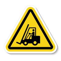 Beware Forklift Symbol Sign Isolate On White Background,Vector Illustration vector