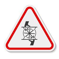 Cutting of Fingers Rotating Blade Symbol Sign, Vector Illustration, Isolate On White Background Label .EPS10