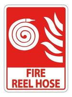 Fire Reel Hose Sign Isolate On White Background,Vector Illustration EPS.10 vector