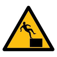 Beware High Level Drop Symbol Sign Isolate On White Background,Vector Illustration EPS.10 vector