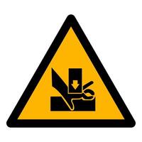 Beware You Hand When Using Silkscreen Symbol Sign Isolate On White Background,Vector Illustration EPS.10 vector