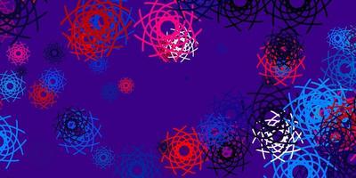 Light Blue, Red vector template with abstract forms.