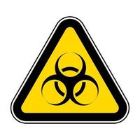 Beware Biological Hazard Symbol Isolate On White Background,Vector Illustration EPS.10 vector