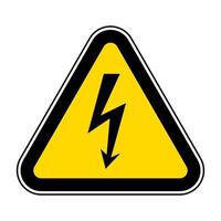 Danger High Voltage Symbol Sign Isolate On White Background,Vector Illustration EPS.10 vector