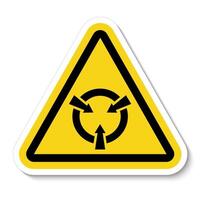 Electrostatic Sensitive Device ESD Symbol Sign Isolate On White Background,Vector Illustration EPS.10 vector