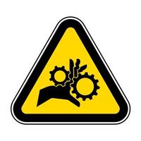 Hand Entanglement Rotating Gears Symbol Sign Isolate On White Background,Vector Illustration EPS.10 vector