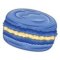 macarrón en estilo de diseño plano vector