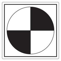 Center Of Gravity Symbol Sign, Vector Illustration, Isolate On White Background Label. EPS10