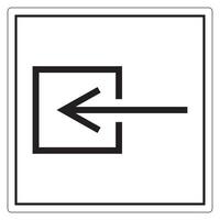 Input Entrance Non-Electrical Symbol Sign, Vector Illustration, Isolate On White Background Label. EPS10