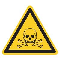 Toxic Material Symbol Sign, Vector Illustration, Isolate On White Background Label .EPS10