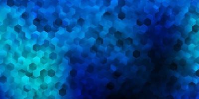 Dark blue vector backdrop with a batch of hexagons.