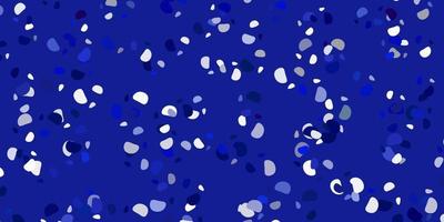 Light blue vector texture with memphis shapes.