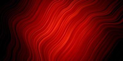 Dark Pink, Red vector pattern with curves.