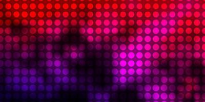 Dark Pink, Red vector backdrop with circles.