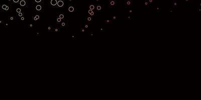 Dark Pink, Yellow vector background with circles.