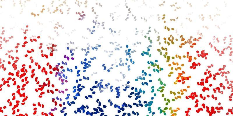 Light blue, yellow vector backdrop with chaotic shapes.