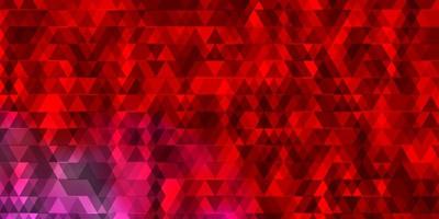 Light Pink, Yellow vector texture with lines, triangles.