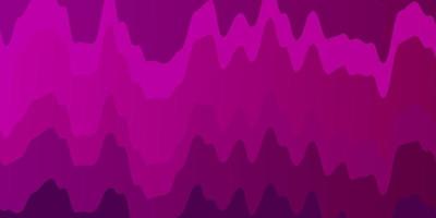 Dark Purple vector background with curved lines.