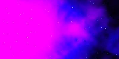 Dark Purple vector layout with bright stars.