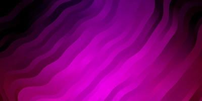 Dark Purple vector background with curves.