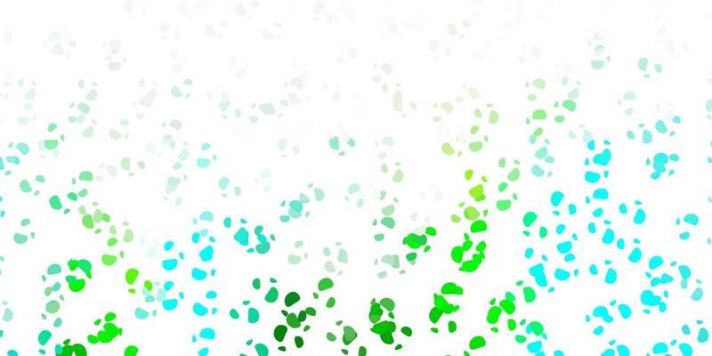 Light blue, yellow vector background with random forms.