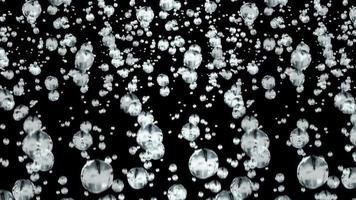 burbujas de aire bajo el agua subiendo video