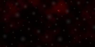 Dark Red vector layout with bright stars.