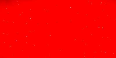 Light Red vector template with neon stars.