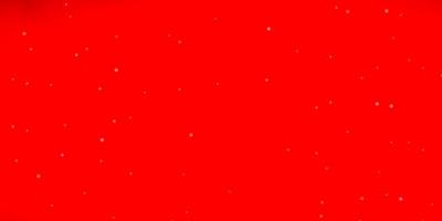 Light Red vector template with neon stars.