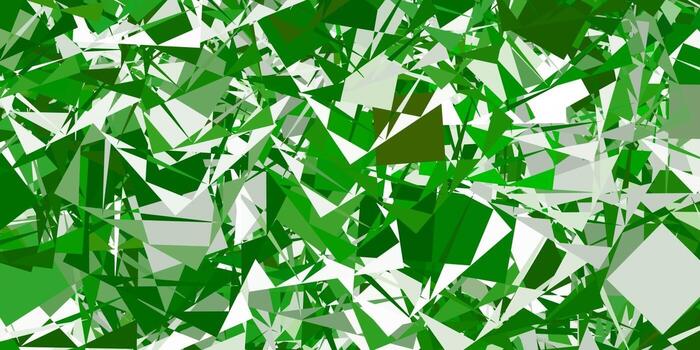 Light Green vector template with triangle shapes.