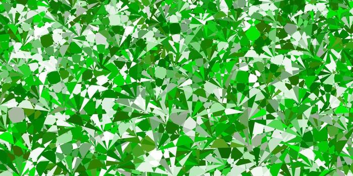 Light Green vector layout with triangle forms.