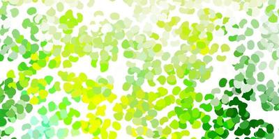 Light green, yellow vector template with abstract forms.